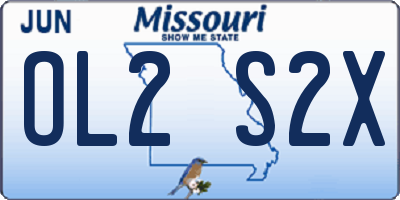 MO license plate OL2S2X