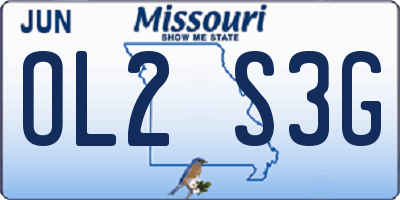MO license plate OL2S3G
