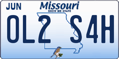 MO license plate OL2S4H