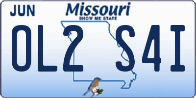 MO license plate OL2S4I