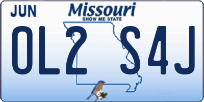 MO license plate OL2S4J