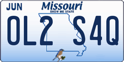 MO license plate OL2S4Q