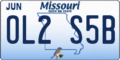 MO license plate OL2S5B
