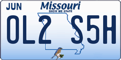 MO license plate OL2S5H