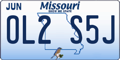 MO license plate OL2S5J