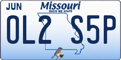 MO license plate OL2S5P