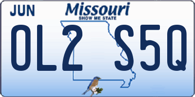 MO license plate OL2S5Q
