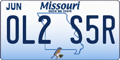 MO license plate OL2S5R