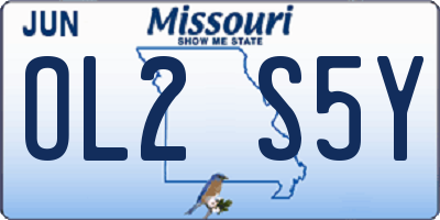MO license plate OL2S5Y