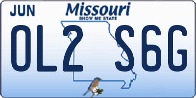 MO license plate OL2S6G