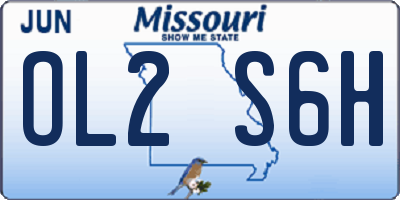MO license plate OL2S6H