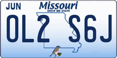MO license plate OL2S6J