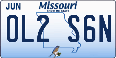 MO license plate OL2S6N