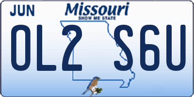 MO license plate OL2S6U