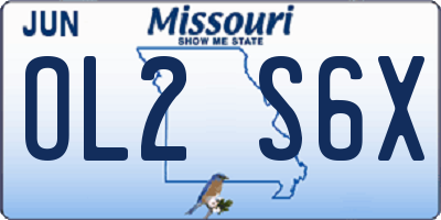 MO license plate OL2S6X
