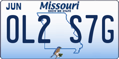 MO license plate OL2S7G