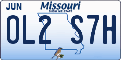 MO license plate OL2S7H