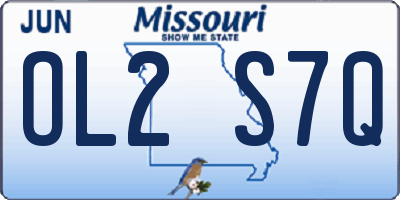 MO license plate OL2S7Q