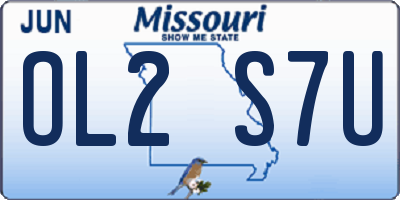 MO license plate OL2S7U