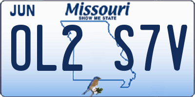 MO license plate OL2S7V