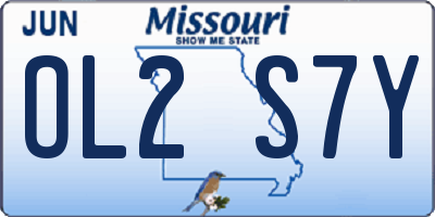 MO license plate OL2S7Y