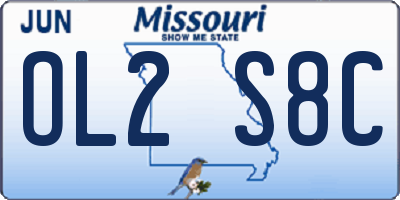 MO license plate OL2S8C
