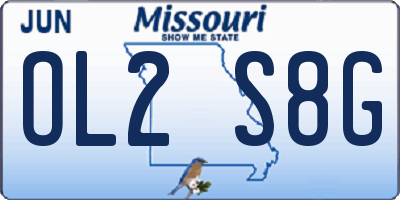 MO license plate OL2S8G