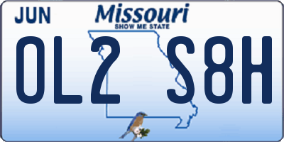 MO license plate OL2S8H