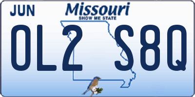 MO license plate OL2S8Q