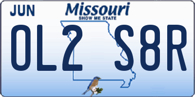 MO license plate OL2S8R