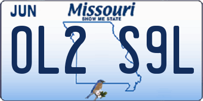 MO license plate OL2S9L