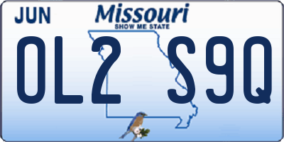 MO license plate OL2S9Q