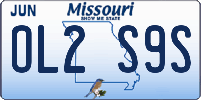 MO license plate OL2S9S