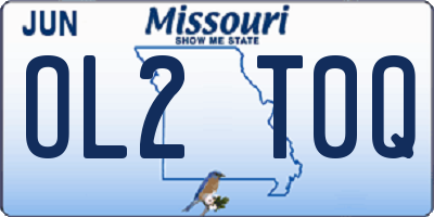 MO license plate OL2T0Q