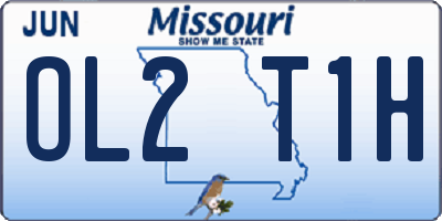 MO license plate OL2T1H
