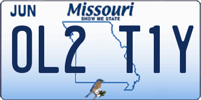 MO license plate OL2T1Y