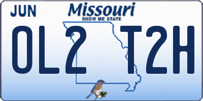 MO license plate OL2T2H