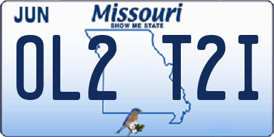 MO license plate OL2T2I