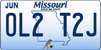 MO license plate OL2T2J