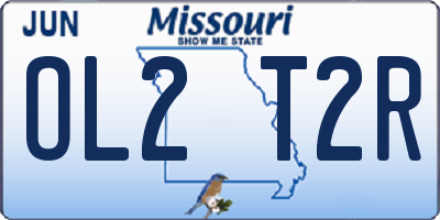 MO license plate OL2T2R