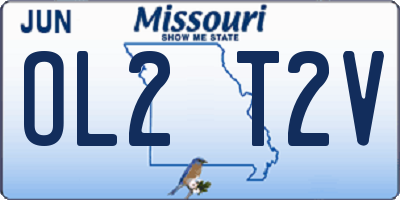 MO license plate OL2T2V