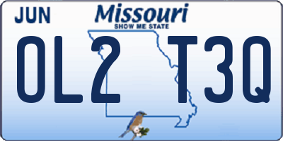 MO license plate OL2T3Q