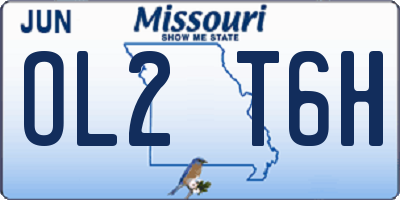 MO license plate OL2T6H