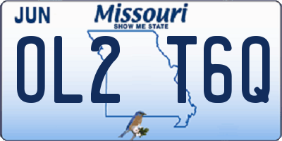 MO license plate OL2T6Q