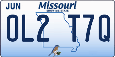 MO license plate OL2T7Q
