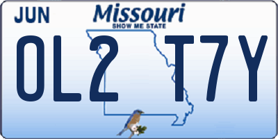 MO license plate OL2T7Y