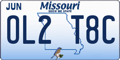 MO license plate OL2T8C