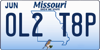 MO license plate OL2T8P