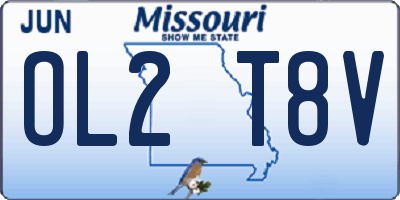 MO license plate OL2T8V