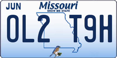 MO license plate OL2T9H